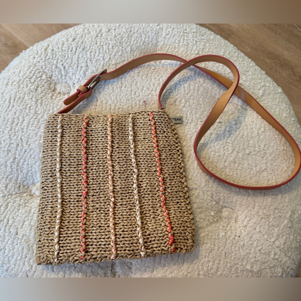 The Sak Elliot Lucca Crossbody Bag, Pink and Tan